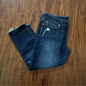 Denizen Levi’s Straight Cropped Raw Hem Denim Heans size 11